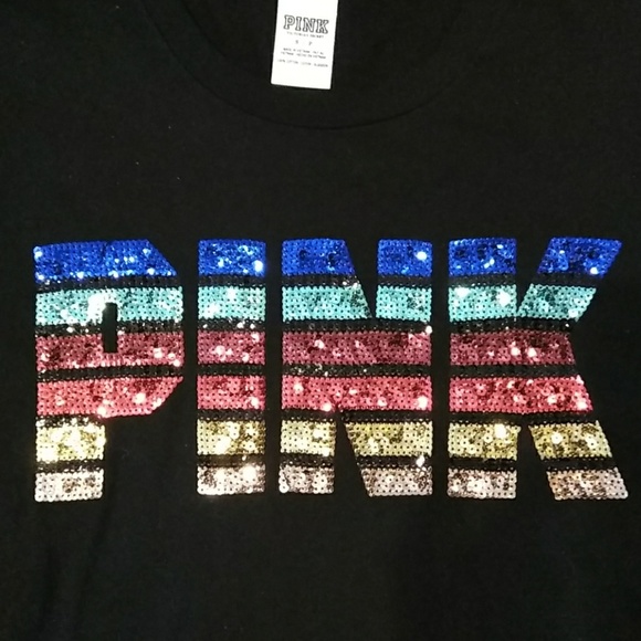 Pink Victoria S Secret Tops Pink Retro Inspired Bling Oversize